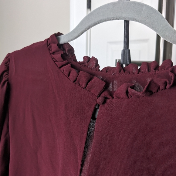 Maroon blouse - Picture 3 of 7
